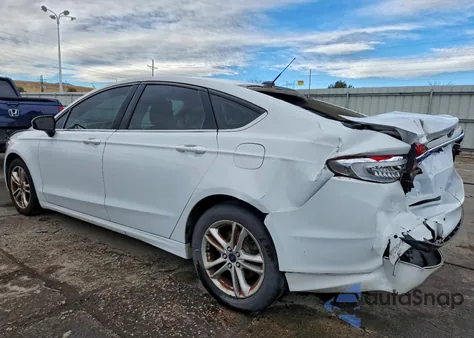 2018 Ford Fusion Se из США, поврежденный, VIN 3FA6P0H78JR123737